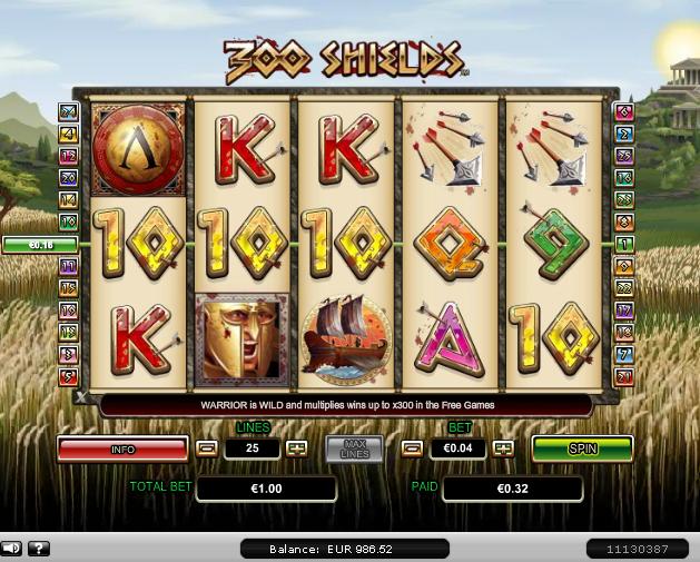 300 Shields Slot Game Virgin Casino