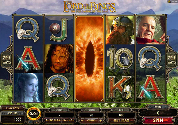 Big Jackpot on Lord of the Rings at Platinum Play Casino