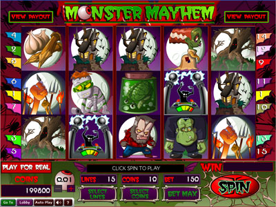 Monster Mayhem New Realtime Gaming Slot