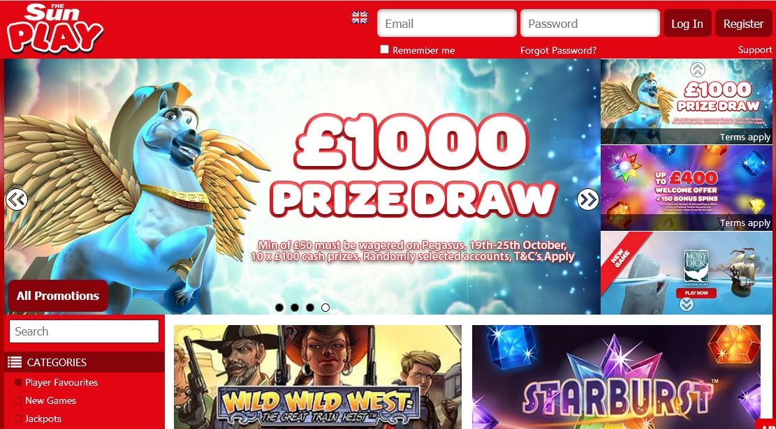 Free Spins Promotion at Sun Play Casino
