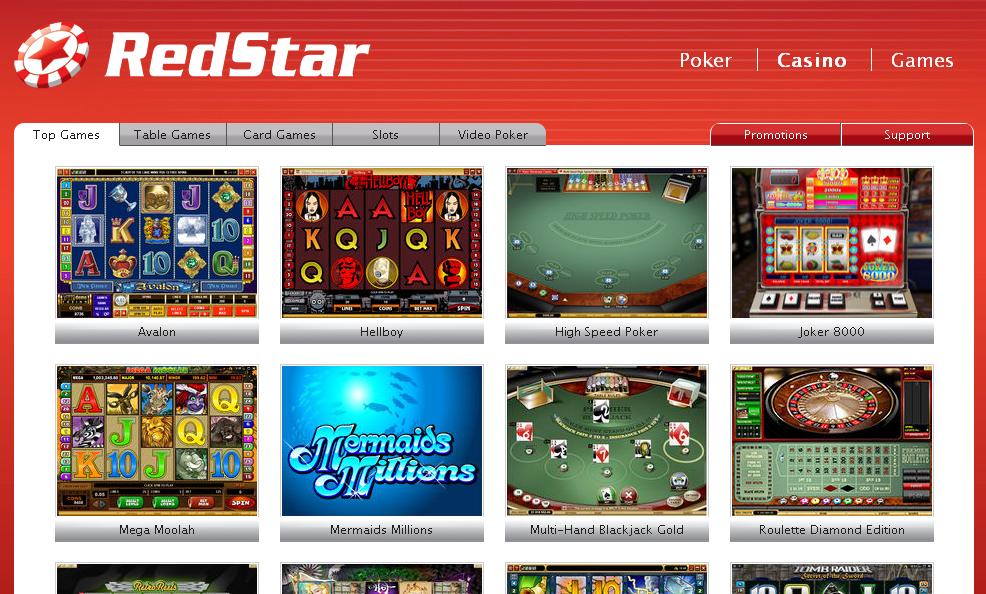Red Star Casino Quickfire flash