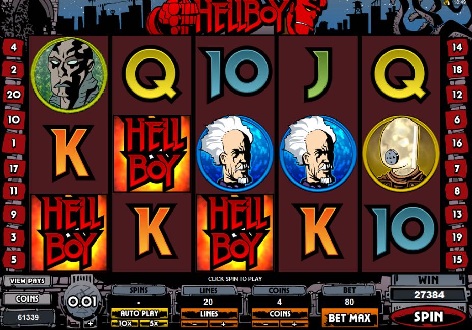 Hellboy 5-reel online slot game