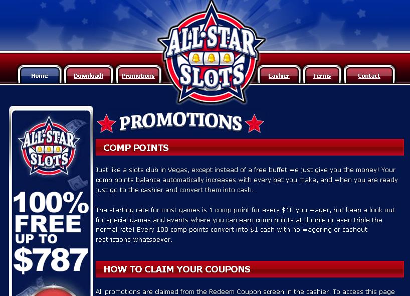 All star slots no deposit bonus