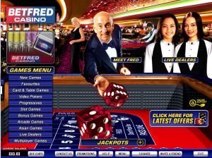 Betfred Casino lobby