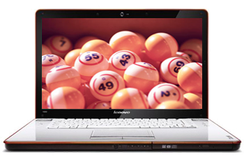 Bingo on laptop screen