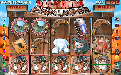 Diamonds Down Under new slot game
