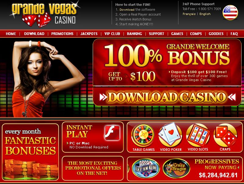 Grande Vegas Casino Website