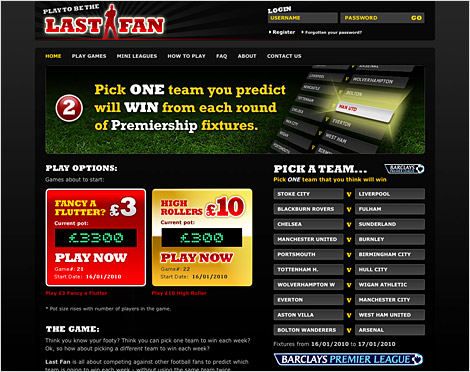 lastfan.com website screenshot