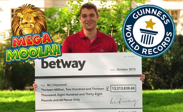 £13 Million Mega Moolah Progressive Jackpot