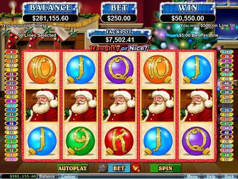 Naughty or Nice new RTG slot