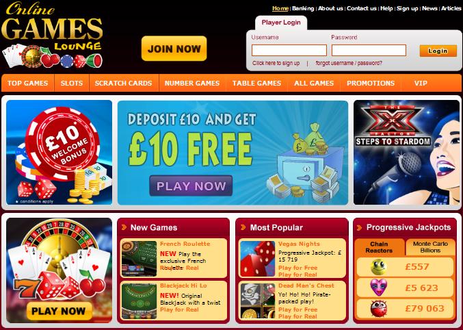 New Online Casino OnlineGamesLounge.com