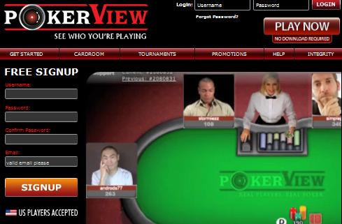 Pokerview.com screenshot
