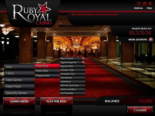 Slots Winners Ruby Royal Casino
